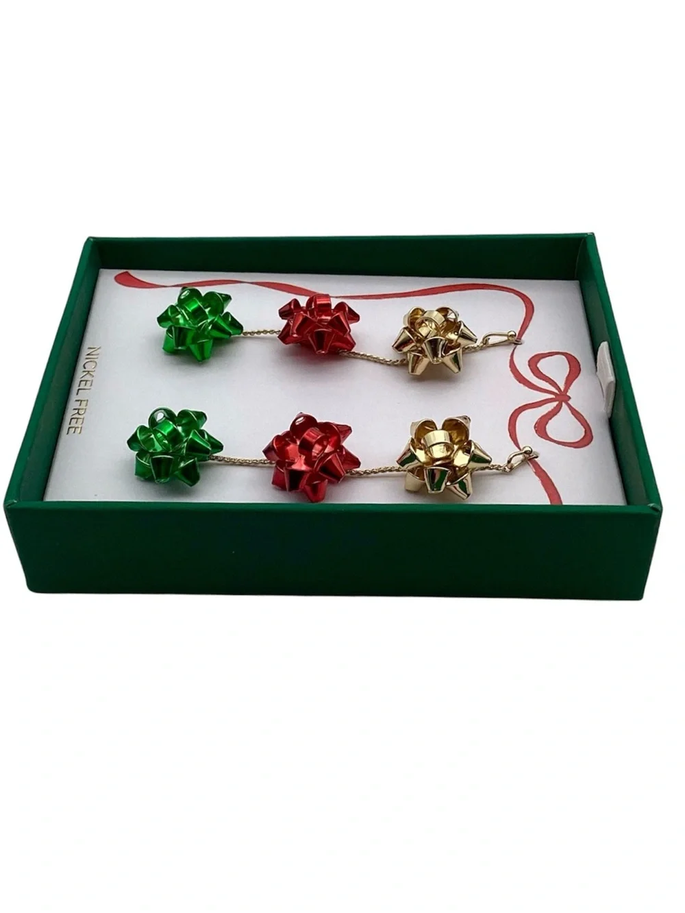 True to Form Gift Bow Dangle Earrings (NWT)